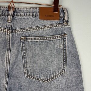 Hidden Jeans Womens 29 Blue High Rise Straight Leg Light Wash Classic Cotton